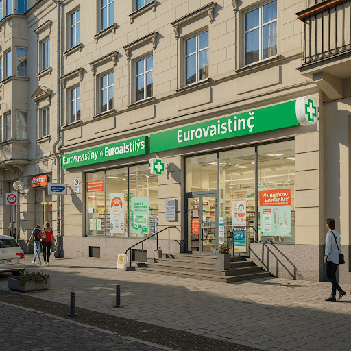 Eurovaistinė Vilniuje: daugiau nei tik vaistinė
