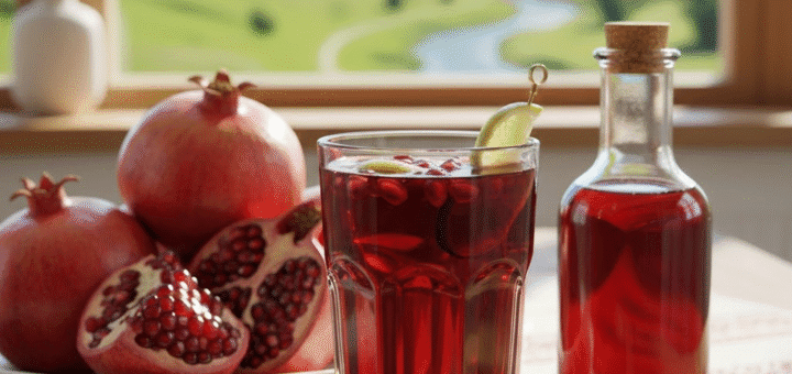 Granatų sultys: Karališkas rubinas jūsų sveikatos arsenale ir kodėl verta jas gerti kasdien