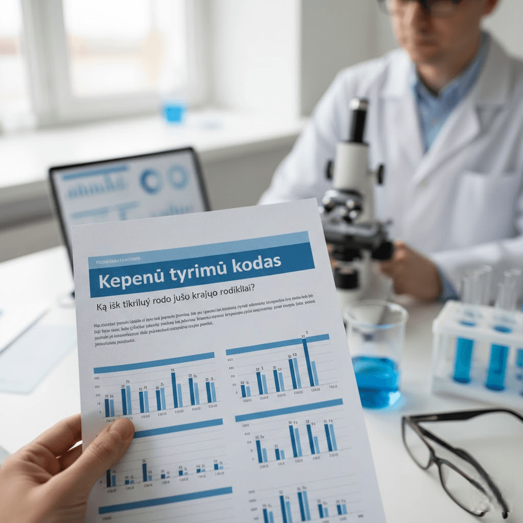 Kepenų tyrimų kodas: Ką iš tikrųjų rodo jūsų kraujo rodikliai?