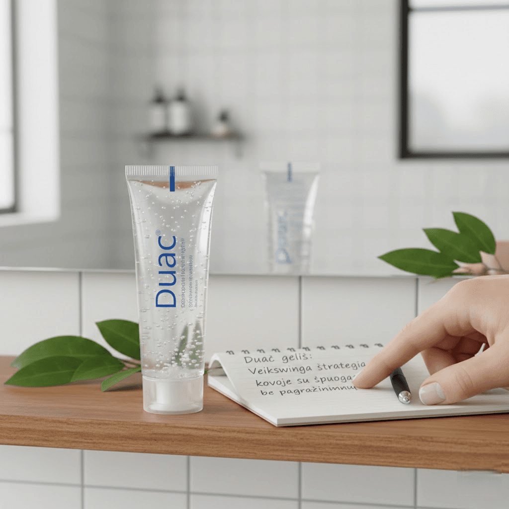 Duac gelis: Veiksminga strategija kovoje su spuogais be pagražinimų