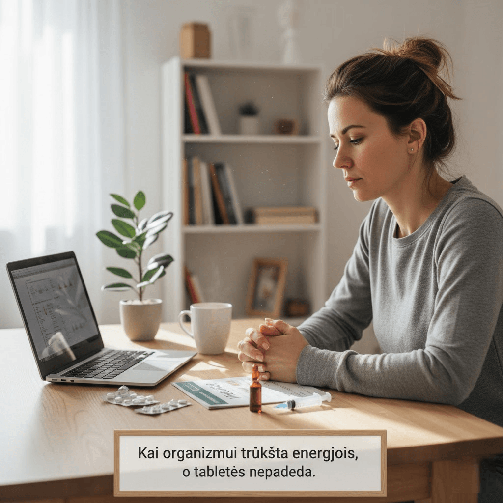 Monofer: Kai organizmui trūksta energijos, o tabletės nepadeda Monofer: Kai organizmui trūksta energijos, o tabletės nepadeda