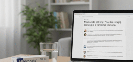 Mildronate 500 mg: Poveikis širdžiai, diskusijos ir vartojimo ypatumai