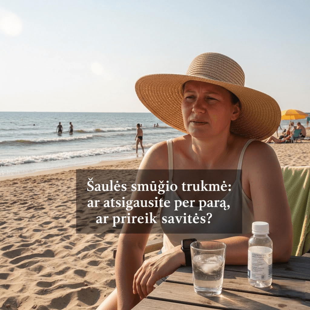 Saulės smūgio trukmė: ar atsigausite per parą, ar prireiks savaitės?
