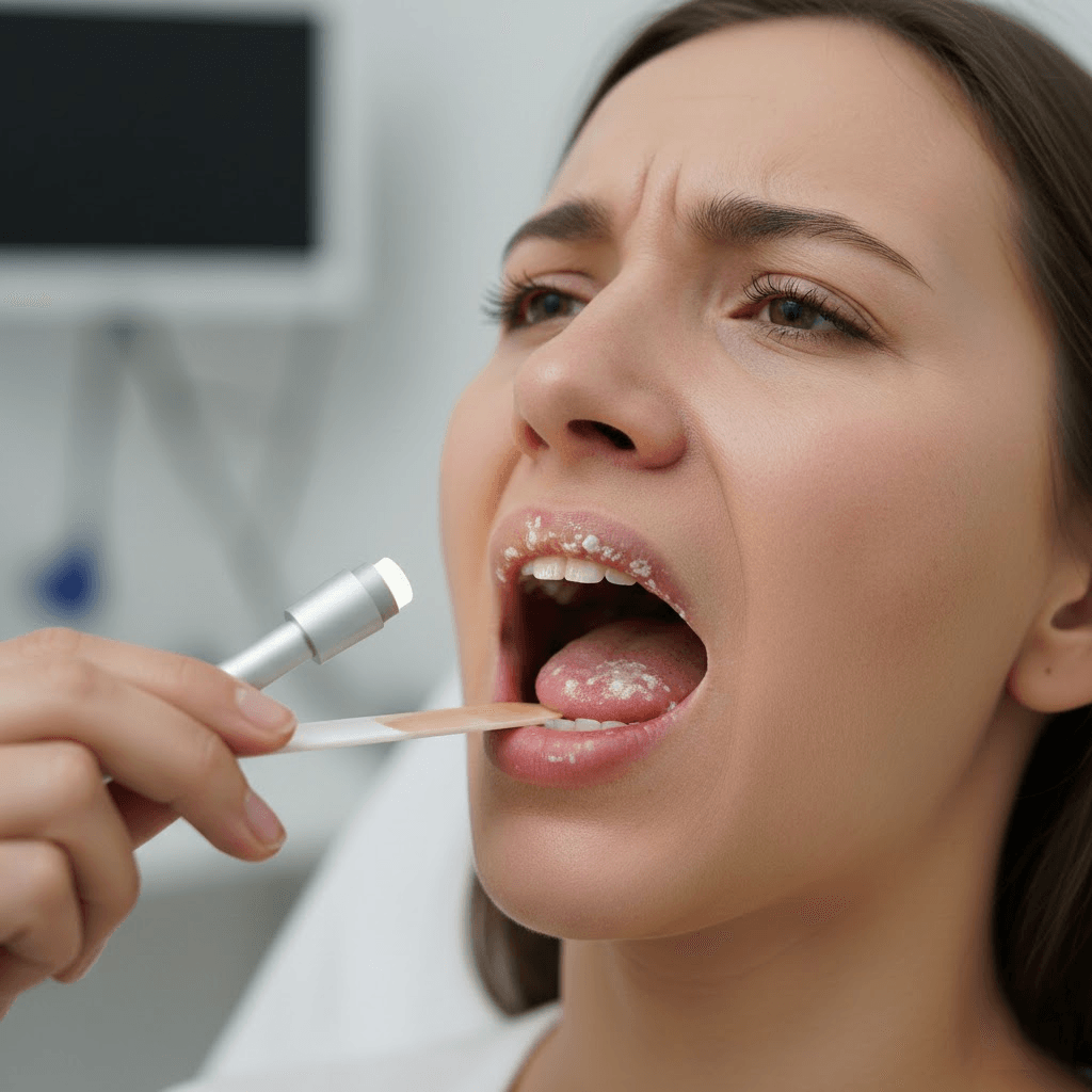 Balta grėsmė gerklėje: kai aštrus skausmas slepia pūlingą infekciją