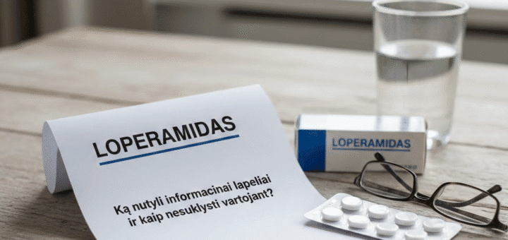 Loperamidas: Ką nutyli informaciniai lapeliai ir kaip nesuklysti vartojant?