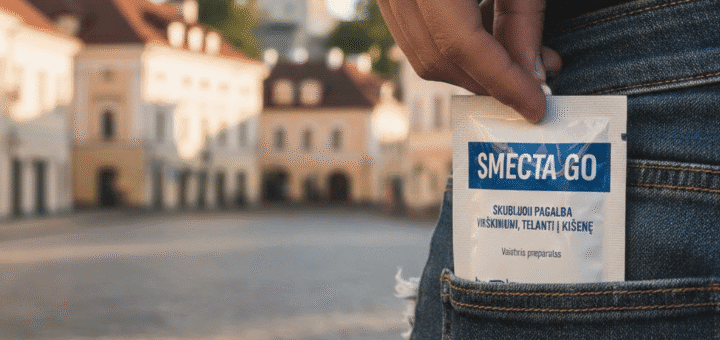 Smecta Go: Skubioji pagalba virškinimui, telpanti į kišenę