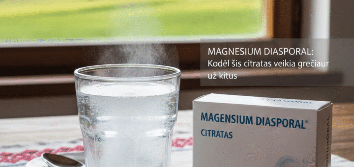 Magnesium Diasporal: Kodėl šis citratas veikia greičiau už kitus