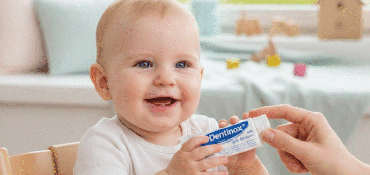 Dentinox gelis: Kaip palengvinti kūdikio dantų dygimą be ašarų