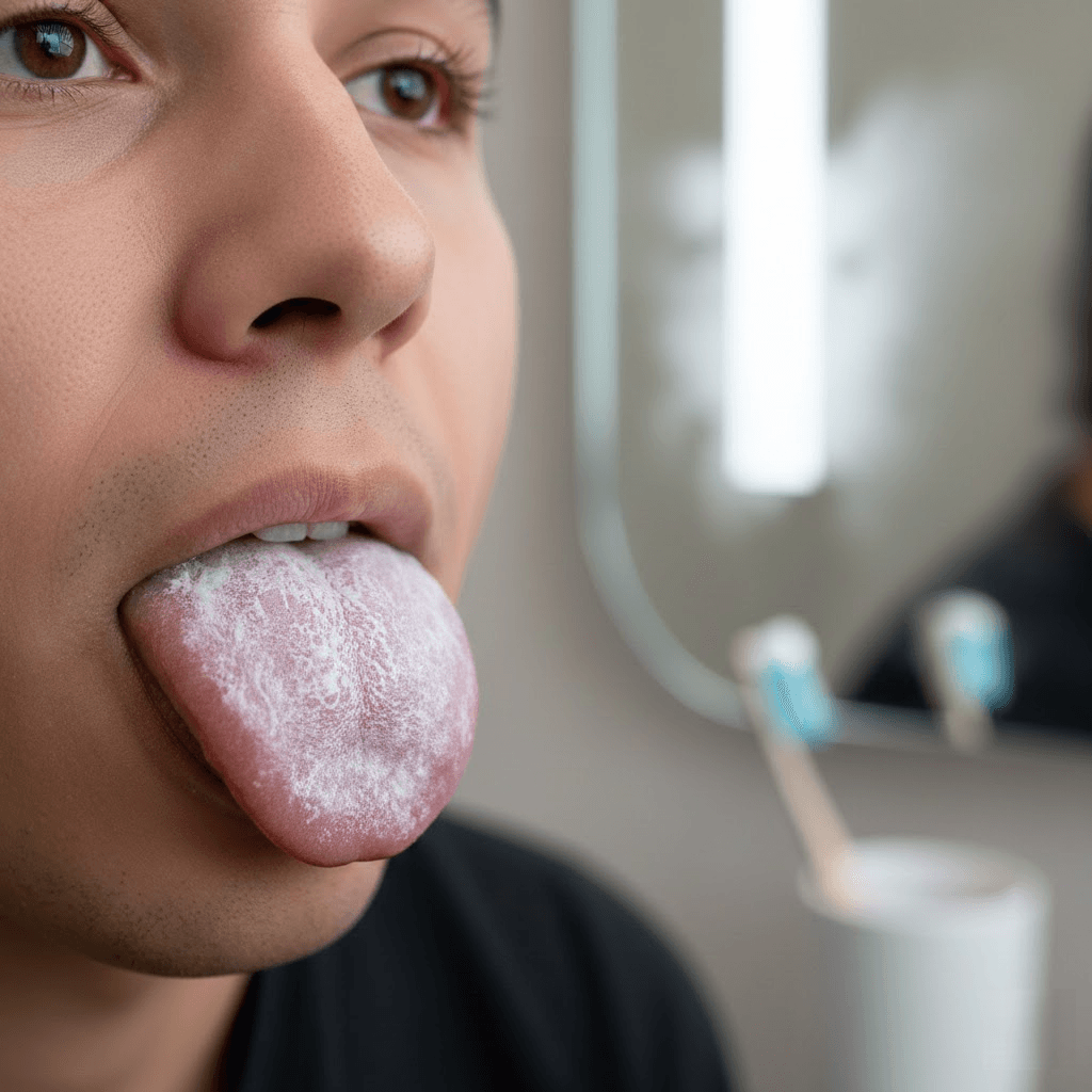 Baltos apnašos ant liežuvio: pavojaus signalas ar higienos klaida?